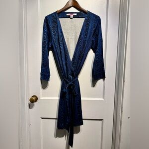 Diane Von Furstenberg Blue and Black Dress